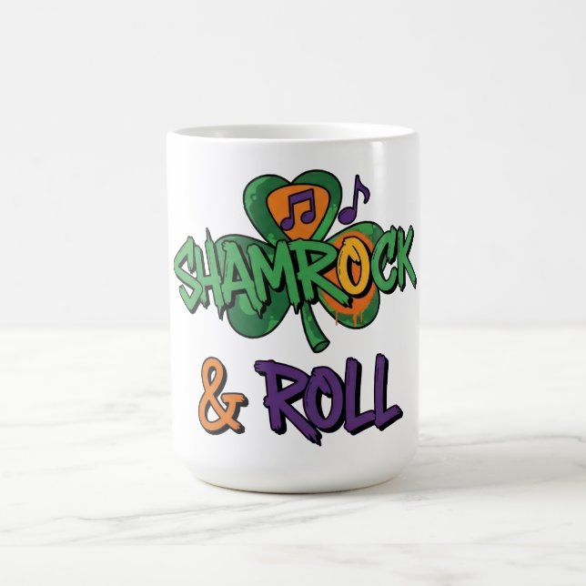 Shamrock and Roll St. Patrick's Day Coffee Mug (Center)