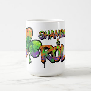Shamrock and Roll St. Patrick's Day Coffee Mug