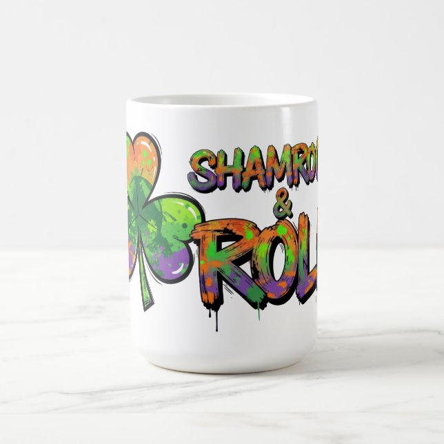 Shamrock and Roll St. Patrick's Day Coffee Mug (Center)