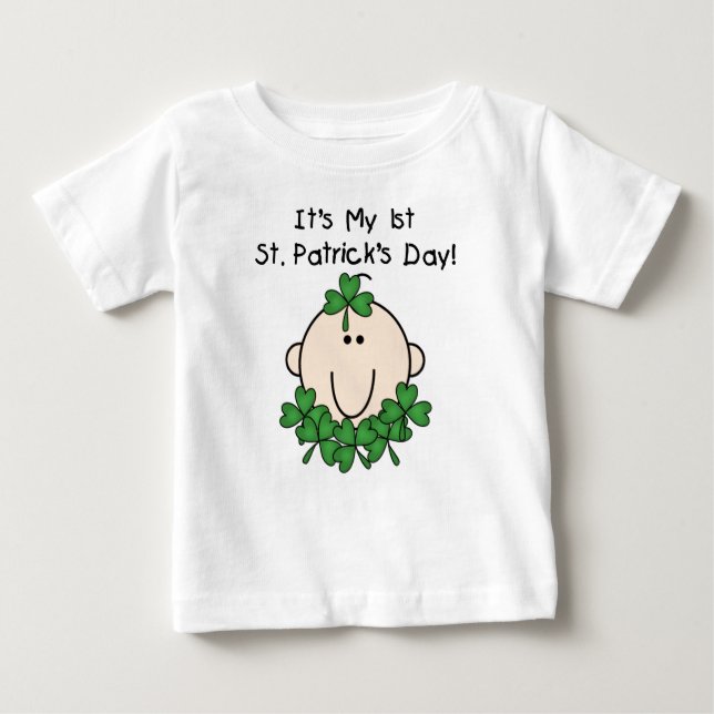 Shamrock Baby 1st St. Patrick's Day T-shirt (Front)
