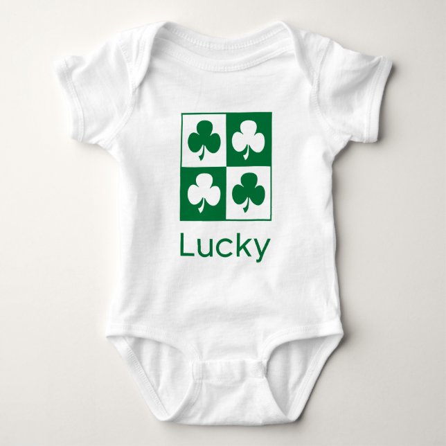 Shamrock Baby Bodysuit (Front)