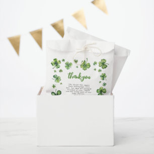 Shamrock Baby Shower Thank You Favour Bag