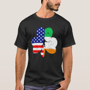 Shamrock Baseball Ireland USA Half Irish Half Amer T-Shirt