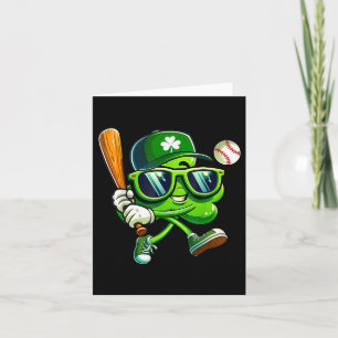 Shamrock Baseball Shirts Funny St Patricks Day Boy Card