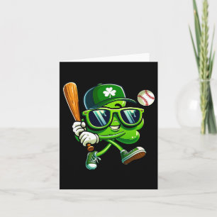 Shamrock Baseball Shirts Funny St Patricks Day Boy Card