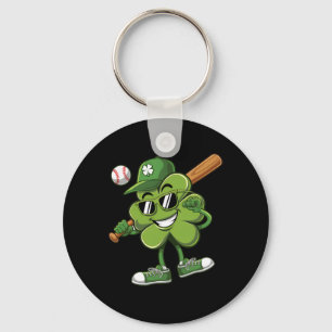 Shamrock Baseball Shirts Funny St Patricks Day Boy Key Ring