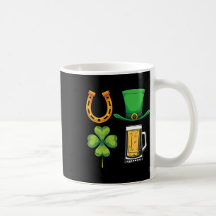 Shamrock Beer Drunk Leprechaun Hat Ireland St Patr Coffee Mug
