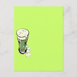 shamrock beer postcard