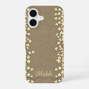 Shamrock Border Bliss iPhone 16 Case