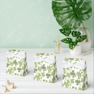 Shamrock bouquet, st patrick's day favour box