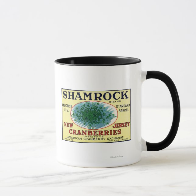 Shamrock Brand Cranberry Label Mug (Right)