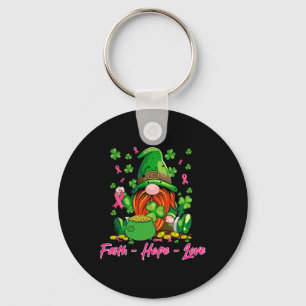 Shamrock Breast Cancer Awareness St Patrick's Day  Key Ring