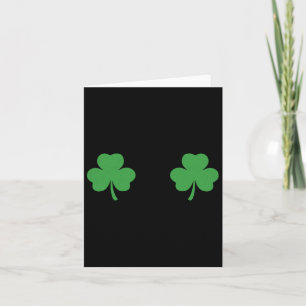 Shamrock Breast Irish S St Patricks Day St Pattys Card