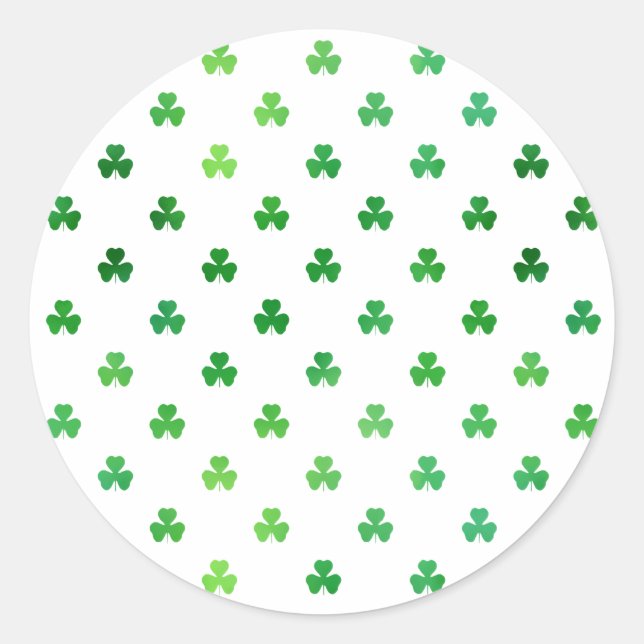 Shamrock Bright Green - Micro Classic Round Sticker (Front)