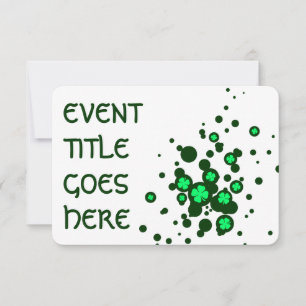 shamrock bubbles invitation