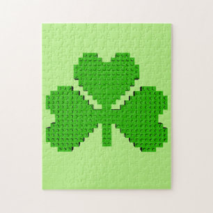 Shamrock Building Blocks Drawing Jigsaw Puzzle