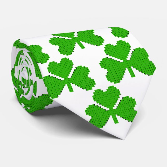 Shamrock Building Blocks Drawing Tie (Rolled)