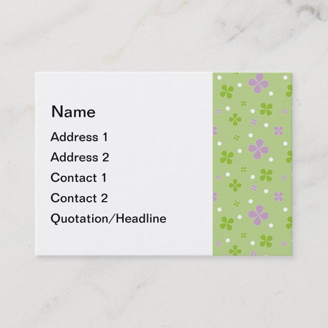 Shamrock Business Card (Front)