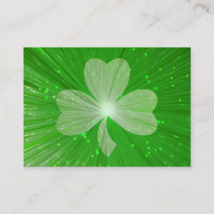 Shamrock business card template chubby