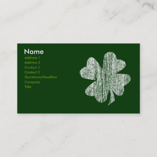 Shamrock Business Cards