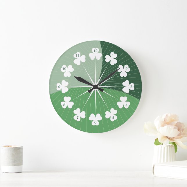 Shamrock Cascade Large Clock (Home)