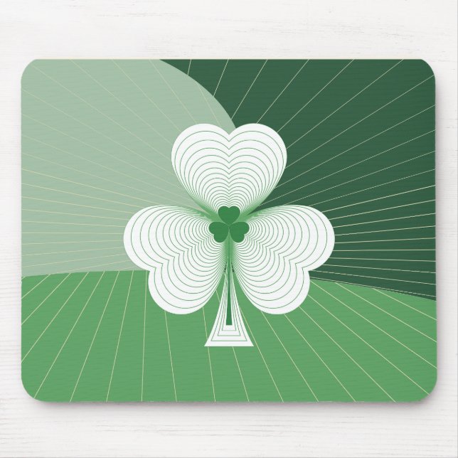 Shamrock Cascade Mouse Pad (Front)