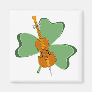 Shamrock Cello Magnet
