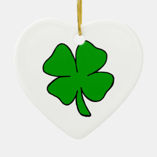 Shamrock Ceramic Ornament