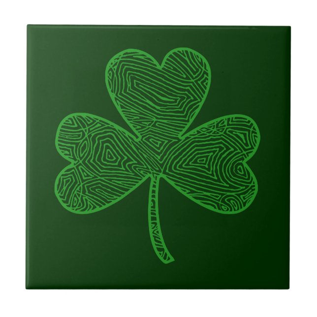 Shamrock Ceramic Tile (Front)