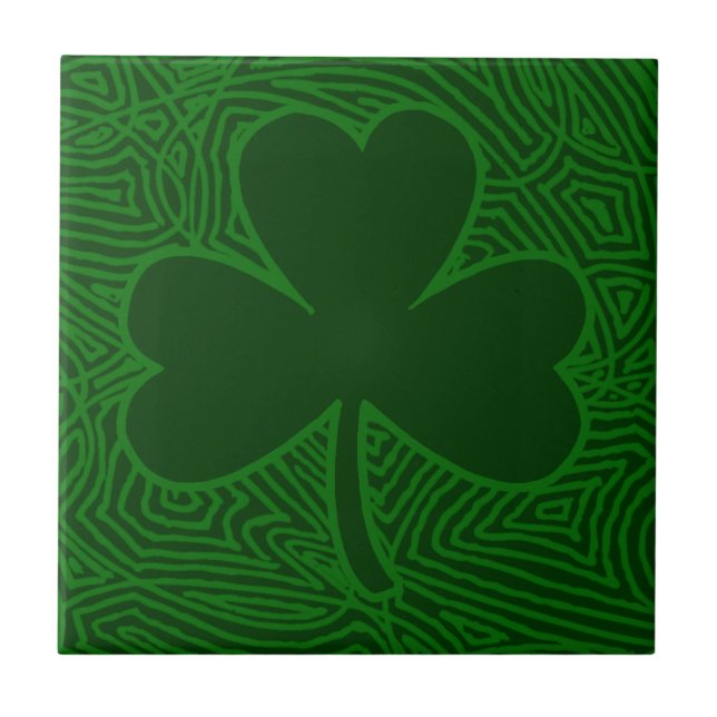 Shamrock Ceramic Tile (Front)