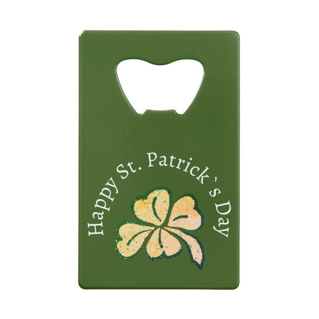 Shamrock Clover Green Happy St. Patrick`s Day   (Back)