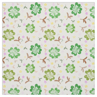 Shamrock clover pattern fabric