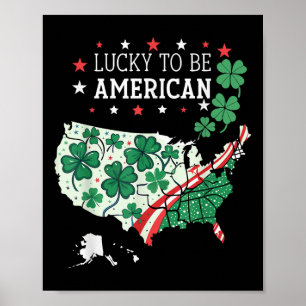 Shamrock Clover Usa St. Patrick’s Day - Lucky To Poster
