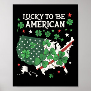 Shamrock Clover Usa St. Patrick’s Day Poster
