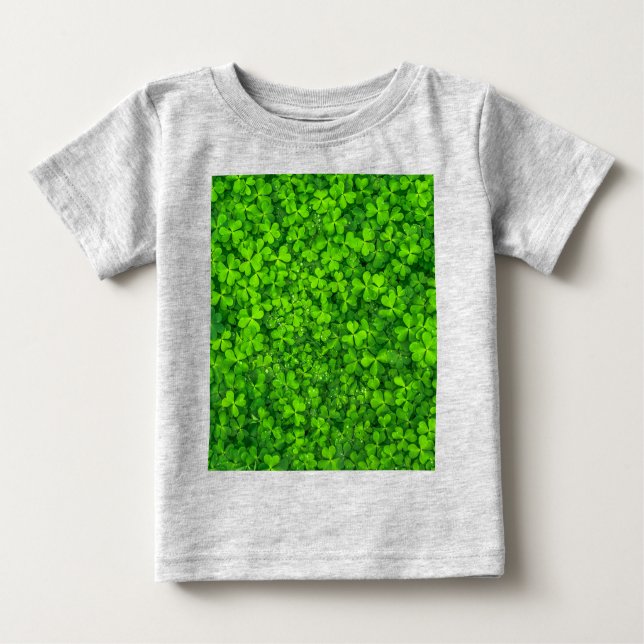 Shamrock Clovers Green Irish Symbol Ireland Baby T-Shirt (Front)