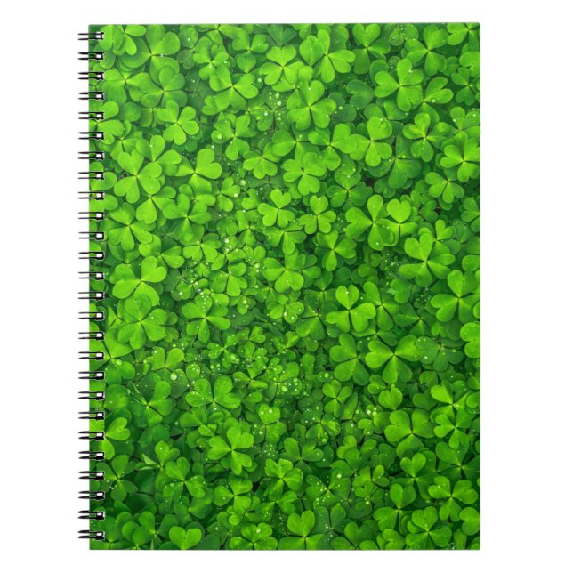 Shamrock Clovers Green Irish Symbol Ireland Notebook (Front)