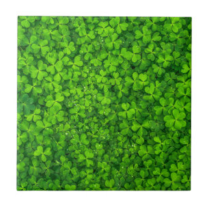 Shamrock Clovers Green Irish Symbol Ireland Tile