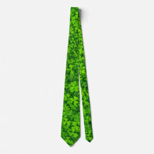 Shamrock Clovers Green Tie
