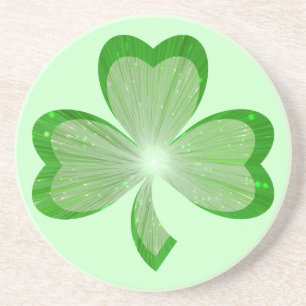 Shamrock coaster green