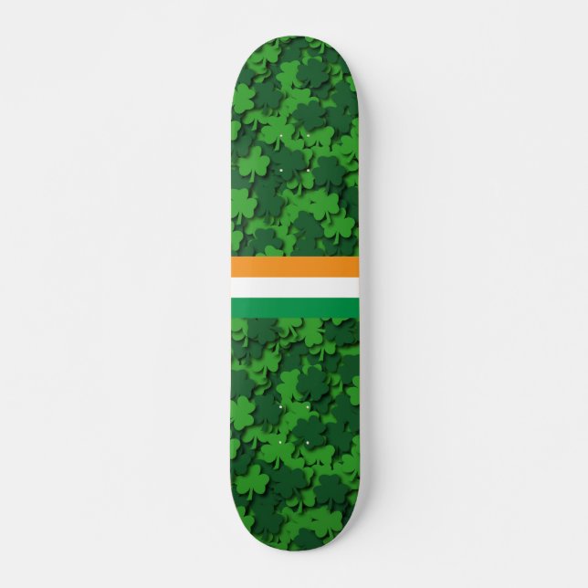 Shamrock Confetti Skateboard (Front)