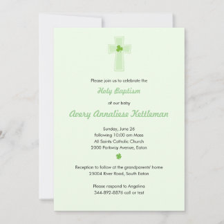 Shamrock Cross Invitation