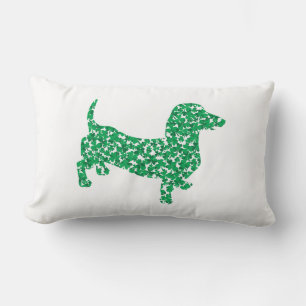 Shamrock Dachshund Lumbar Cushion
