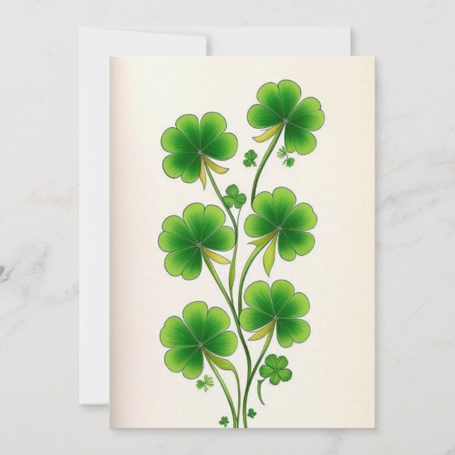 Shamrock Decoration Invitation (Front)