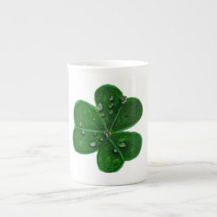 Shamrock Dewdrops ا Bone China Mug