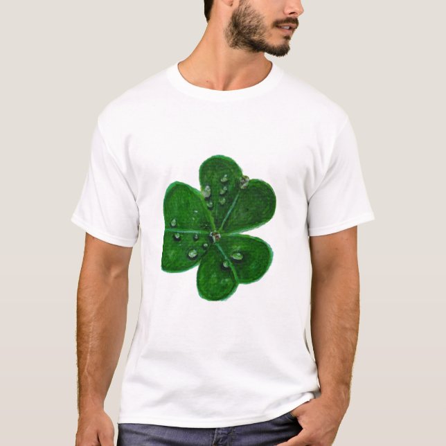 Shamrock Dewdrops ا T-Shirt (Front)
