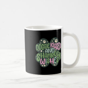 Shamrock Doggie Kisses Shamrock Wishes St Patricks Coffee Mug