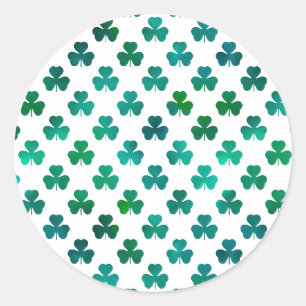 Shamrock Emerald Green - Classic Round Sticker