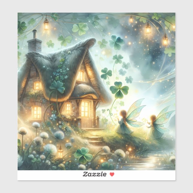 Shamrock Fairy Cottage Glow (Sheet)