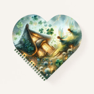 Shamrock Fairy Cottage Glow Notebook