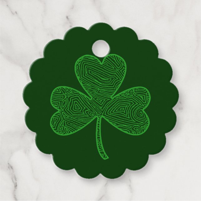 Shamrock Favour Tags (Front)